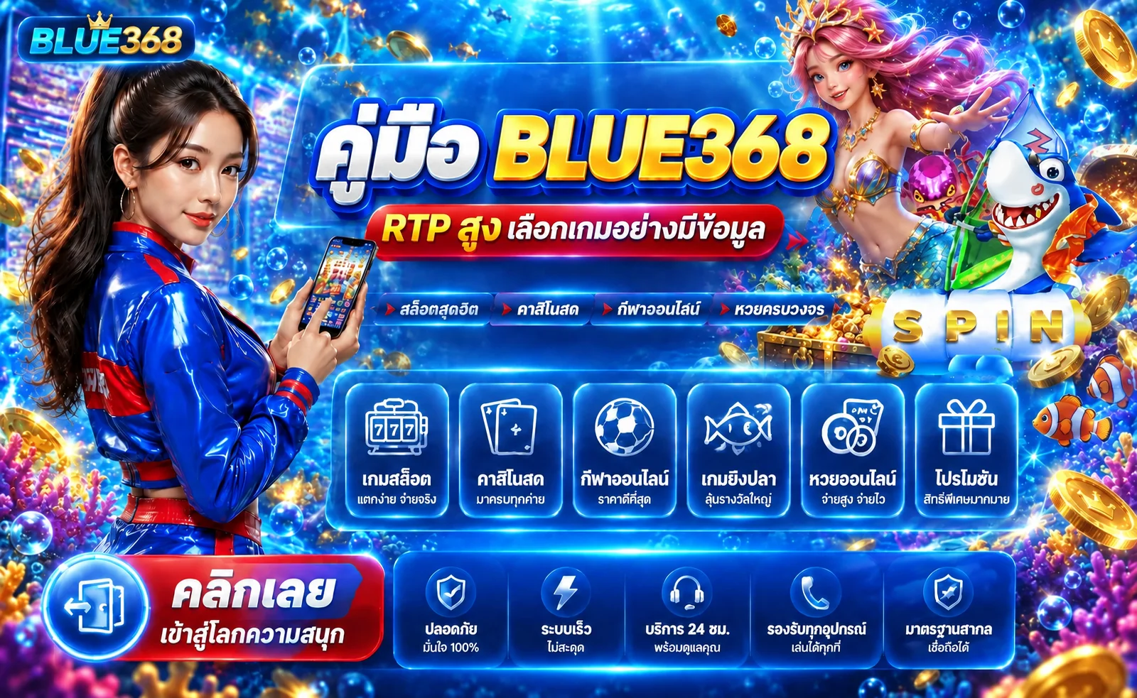 BLUE368 คู่มือ RTP | เลือกเกมสล็อตอย่างมีข้อมูล