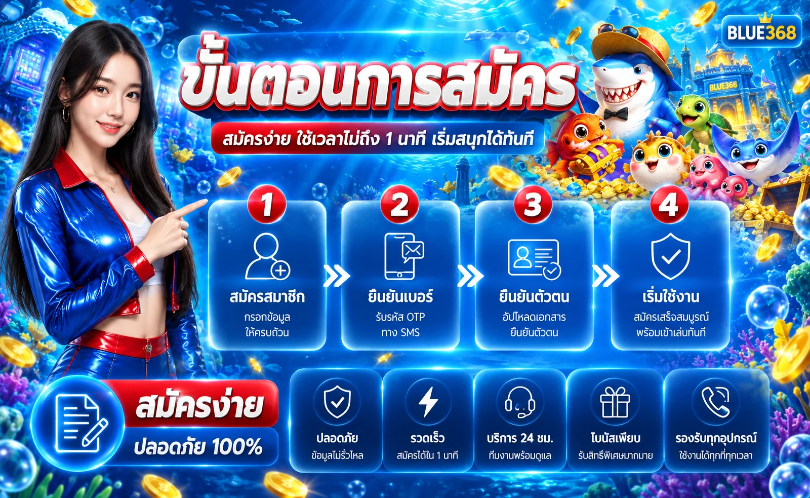 BLUE368 ทางเข้าเว็บตรง | สล็อต ทดลองเล่น ฝากถอน